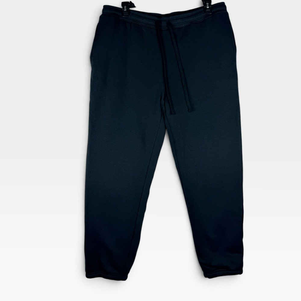Eddie Bauer Sherpa Lined Sweatpants Mens XL Navy Blue Heavyweight Joggers Exc